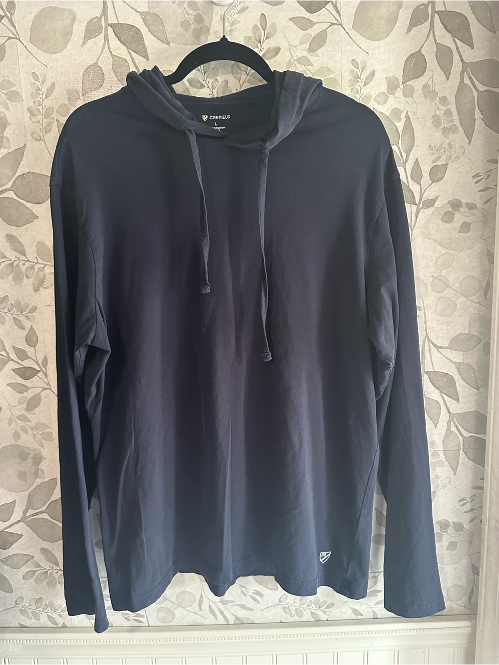 Daniel Cremieux Navy Blue Hooded Long-Sleeve Shirt